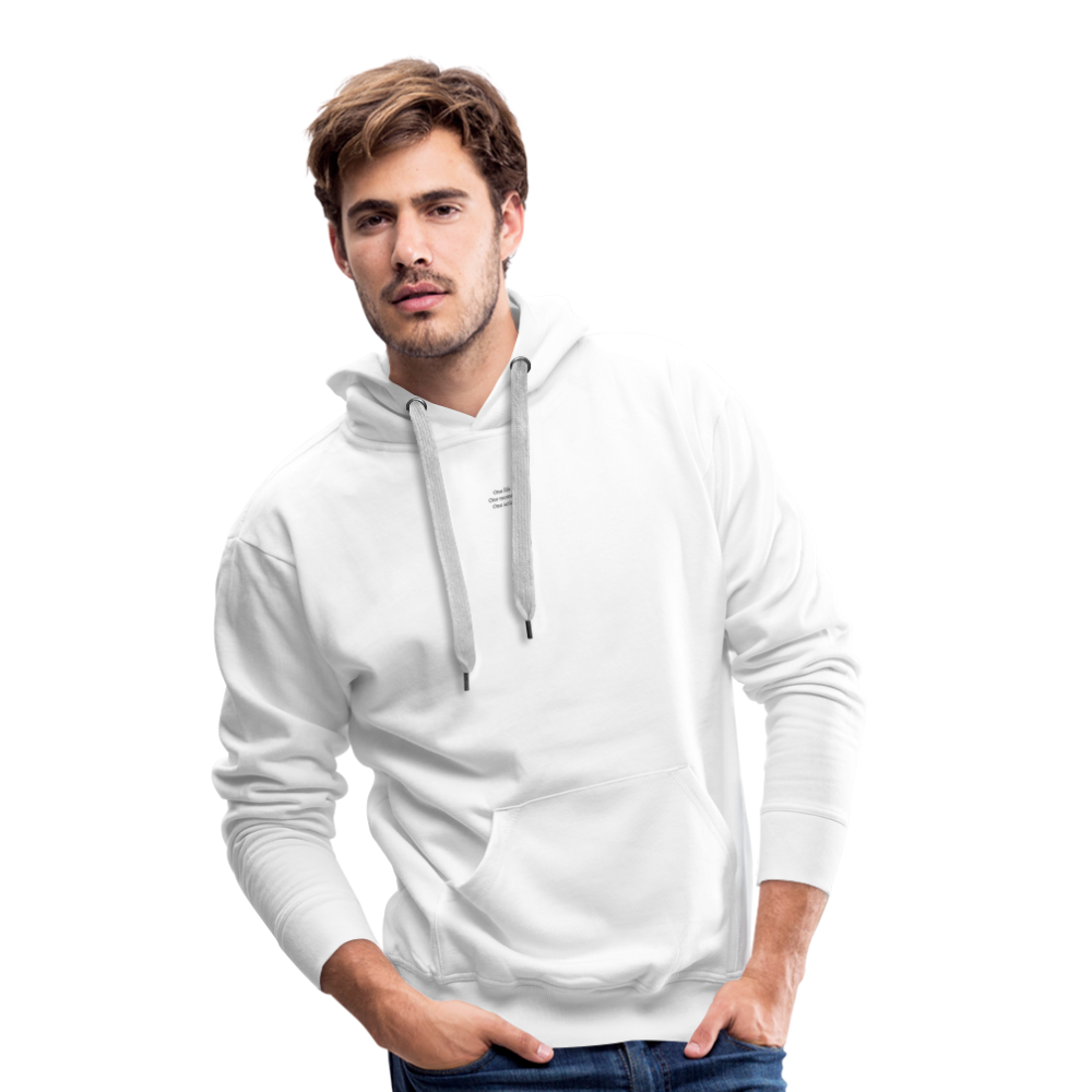 Sweat à capuche homme blanc - ONE LIFE COLLECTION - blanc