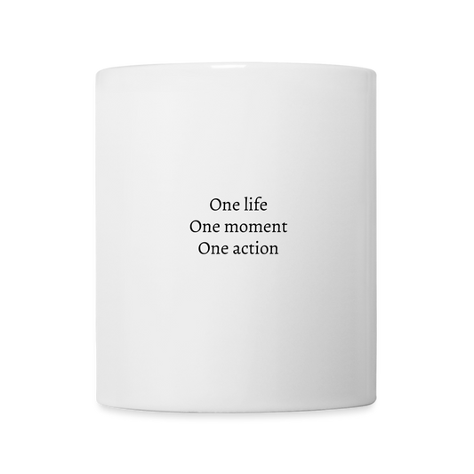 Mug blanc - ONE LIFE COLLECTION - blanc