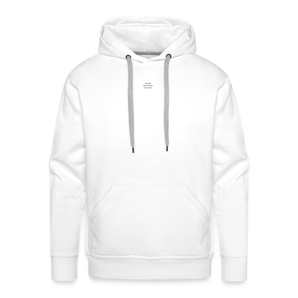 Sweat à capuche homme blanc - ONE LIFE COLLECTION - blanc