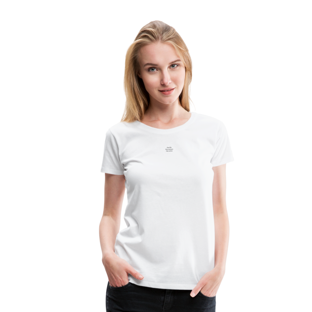 T-shirt femme blanc - ONE LIFE COLLECTION - blanc