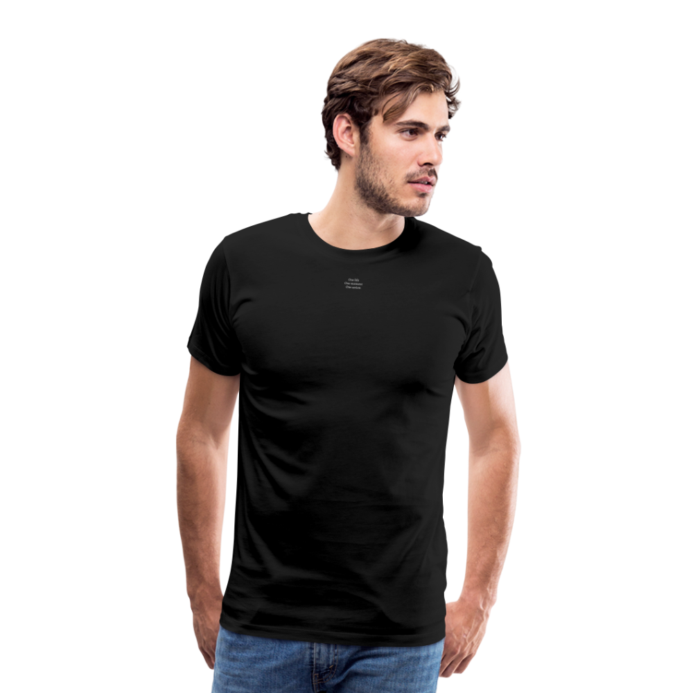 T-shirt homme noir - ONE LIFE COLLECTION - noir