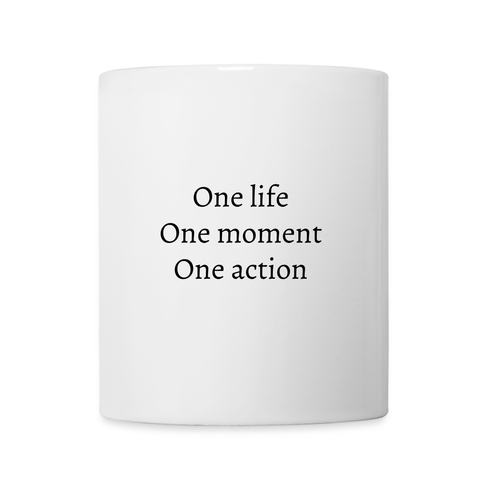 Mug blanc - ONE LIFE COLLECTION - blanc