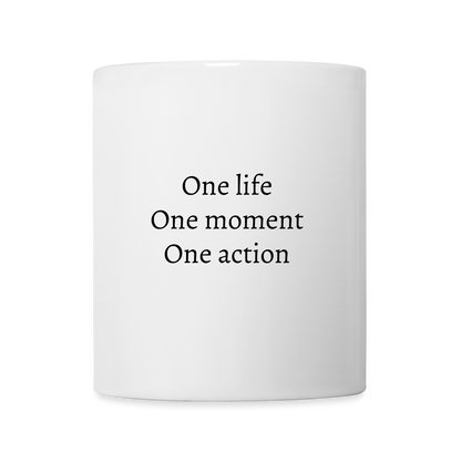 Mug blanc - ONE LIFE COLLECTION - blanc