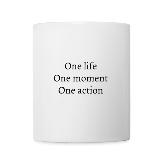 Mug blanc - ONE LIFE COLLECTION - blanc