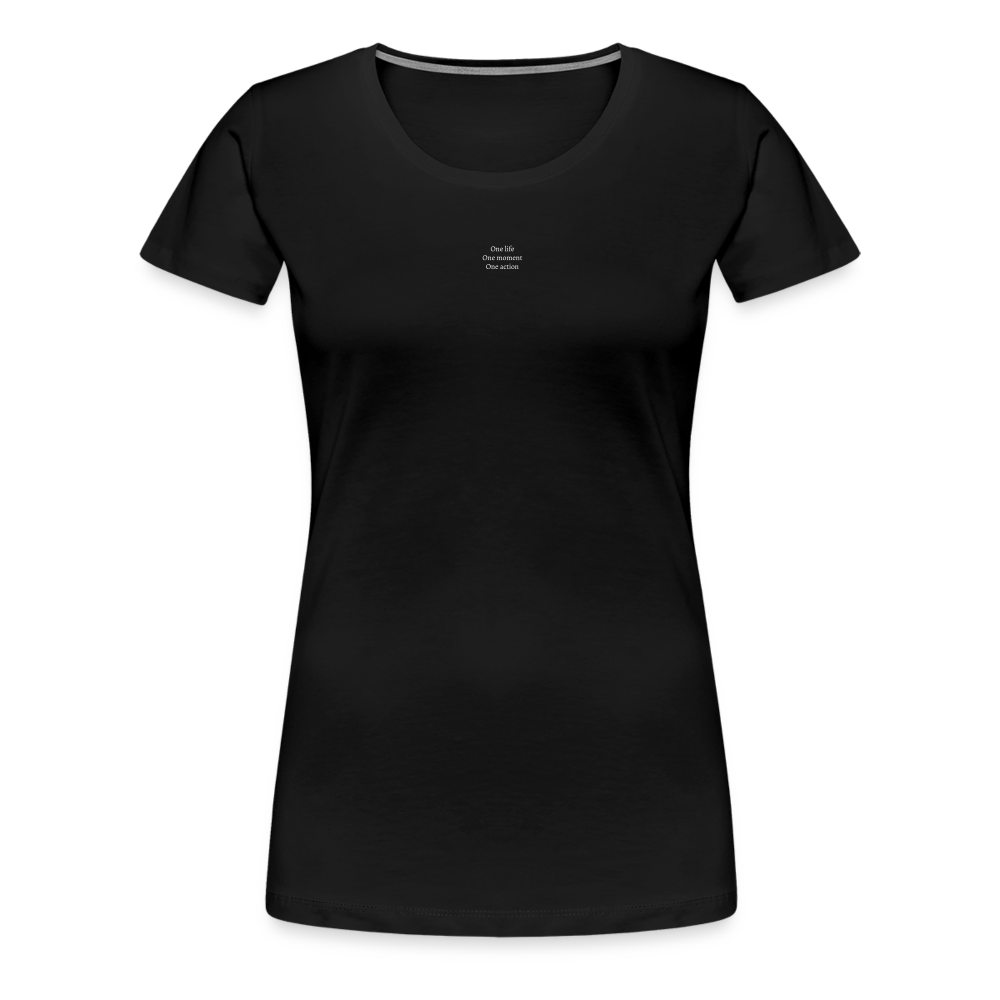 T-shirt femme noir - ONE LIFE COLLECTION - noir