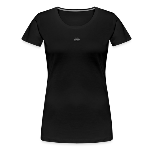 T-shirt femme noir - ONE LIFE COLLECTION - noir