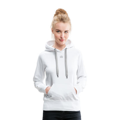 Sweat à capuche femme blanc - ONE LIFE COLLECTION - blanc