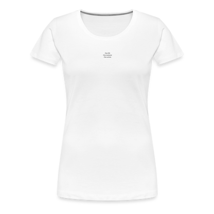 T-shirt femme blanc - ONE LIFE COLLECTION - blanc