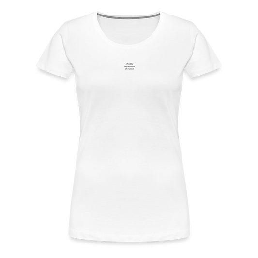 T-shirt femme blanc - ONE LIFE COLLECTION - blanc