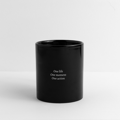 Mug noir - ONE LIFE COLLECTION - noir