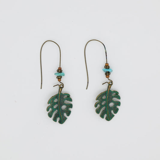 Boucles d'oreilles Monstera